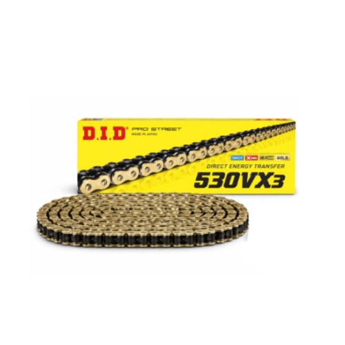 زنجیر موتورسیکلت D.I.D GOLD 530 VX3  شماره 530