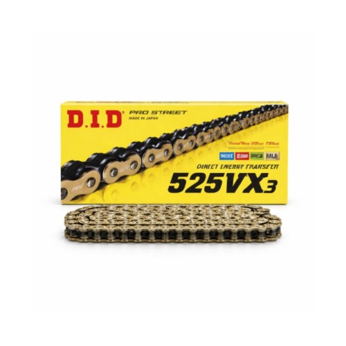 زنجیر موتورسیکلت D.I.D GOLD VX3  شماره 525